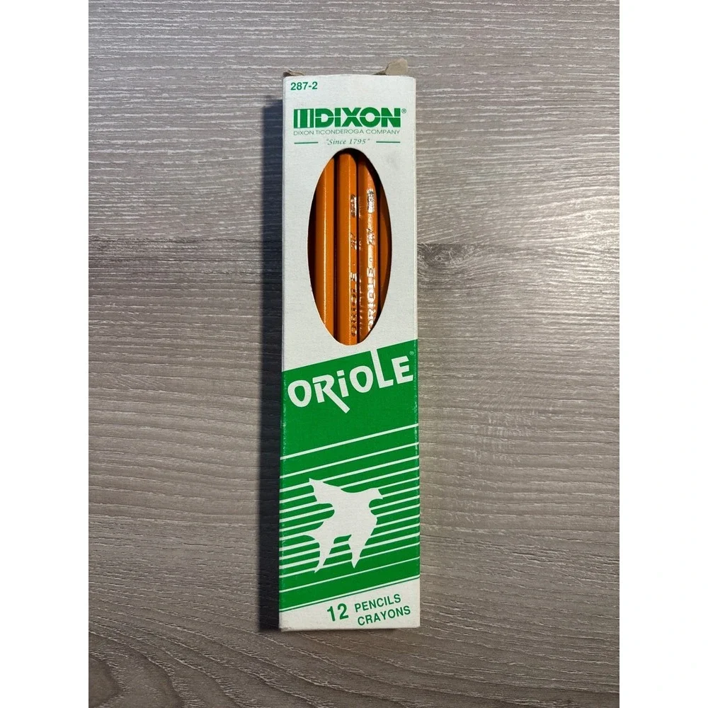 Dixon Oriole #2 HB Pencils 1 Dozen 10‎ Count Yellow Unsharpened Non-Toxic 287-2